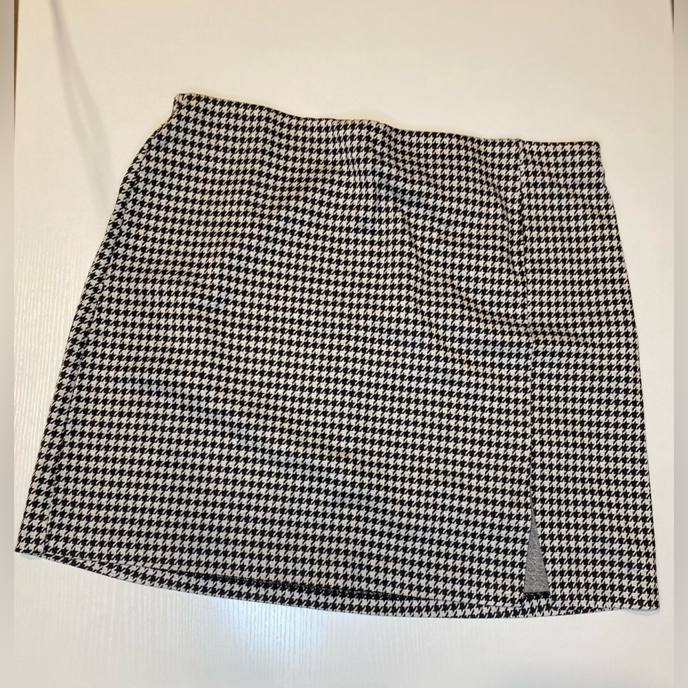 Mini plaid skirt